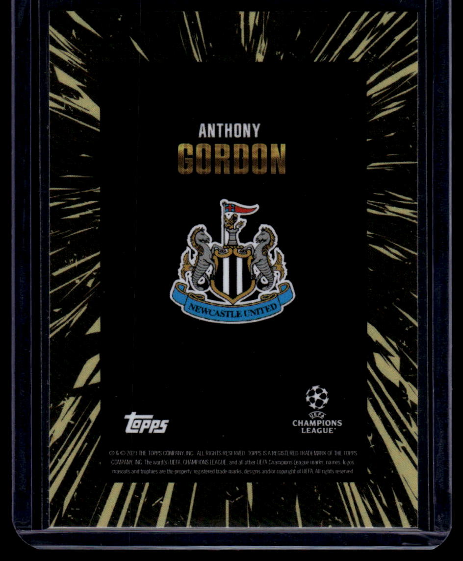 2023-24 Topps Gold UEFA Club Competitions Anthony Gordon