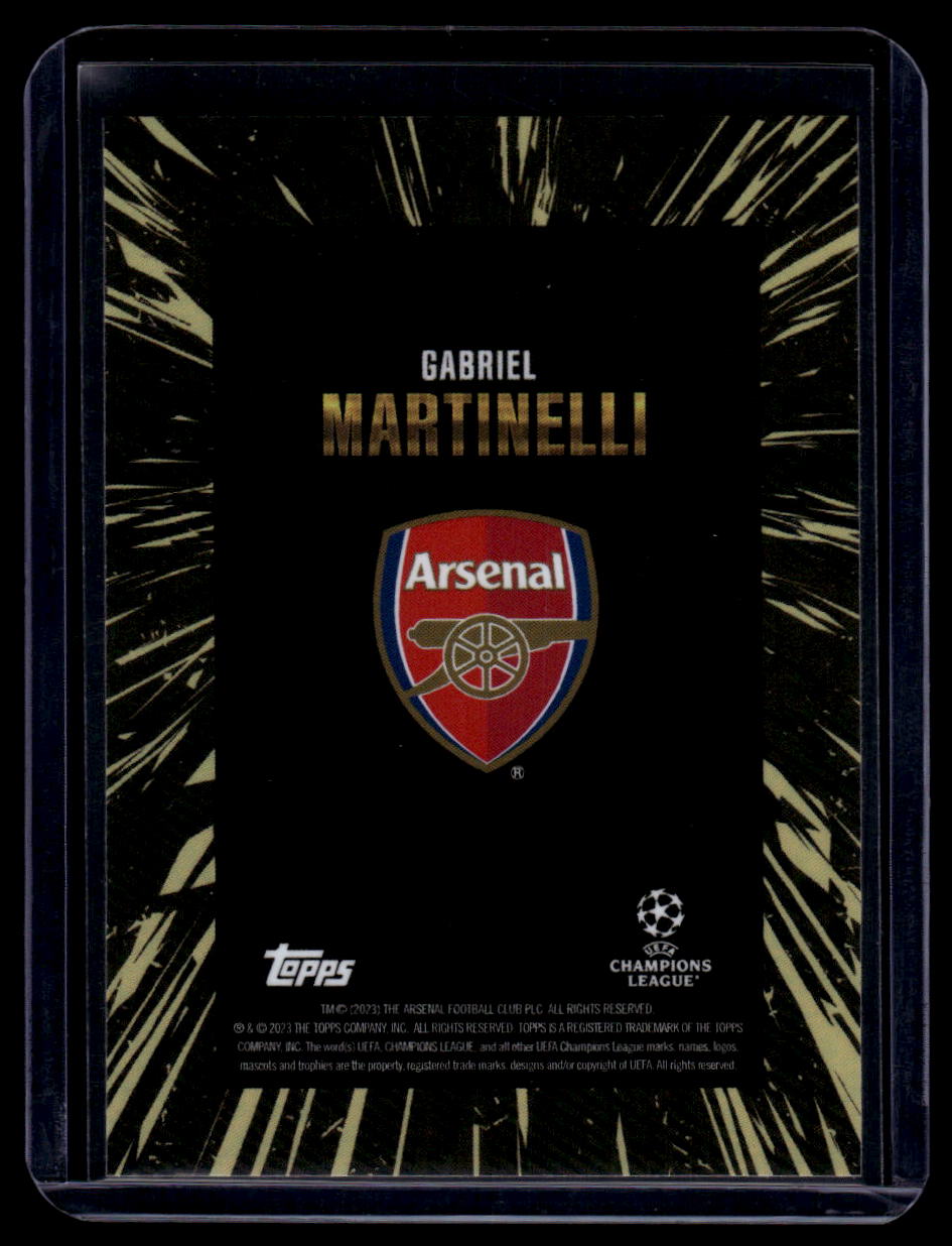 2023-24 Topps Gold UEFA Club Competitions Gabriel Martinelli Gold