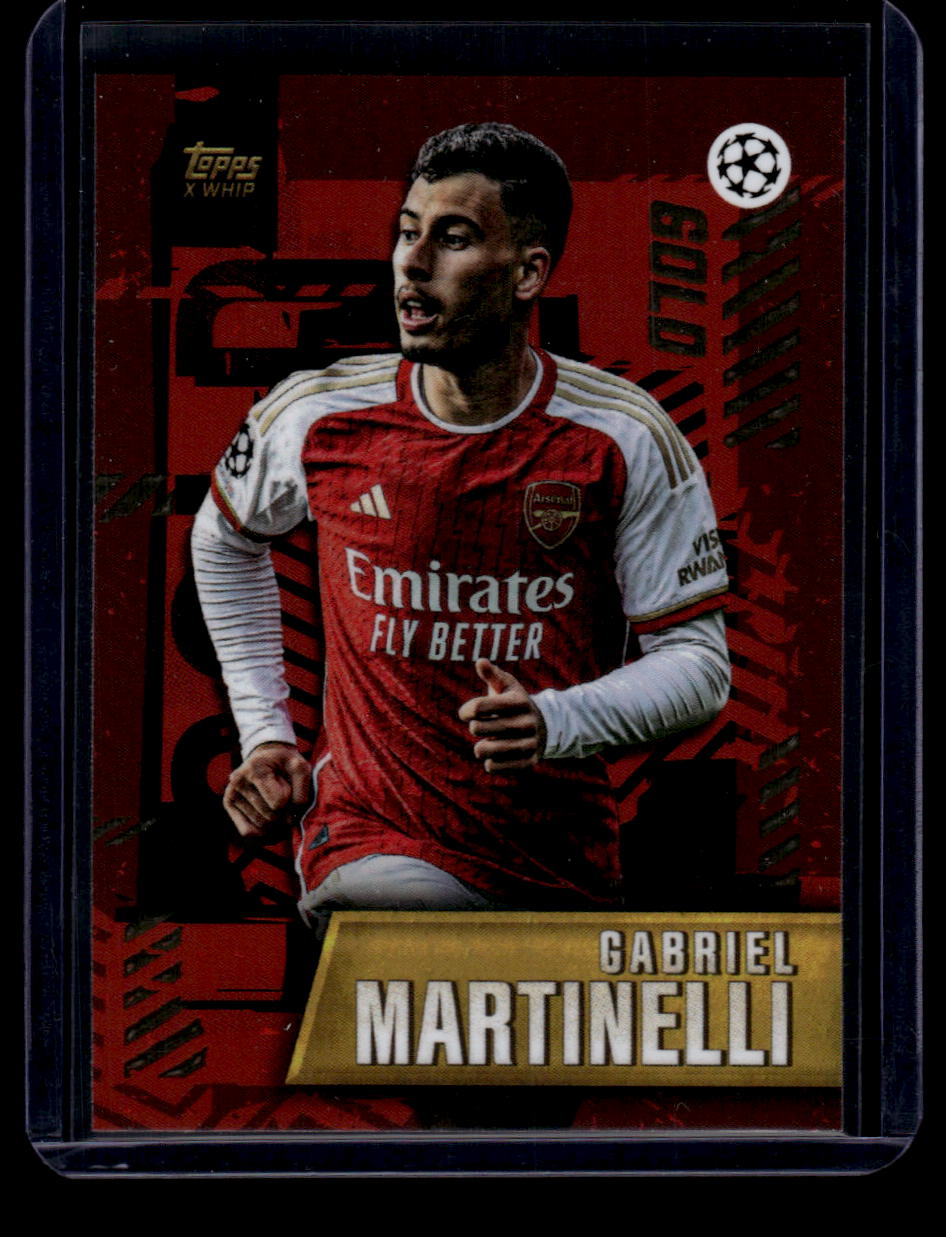 2023-24 Topps Gold UEFA Club Competitions Gabriel Martinelli Gold