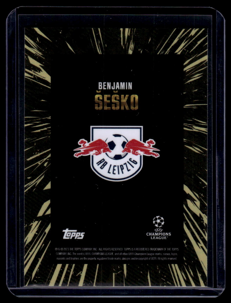 2023-24 Topps Gold UEFA Club Competitions Benjamin Sesko