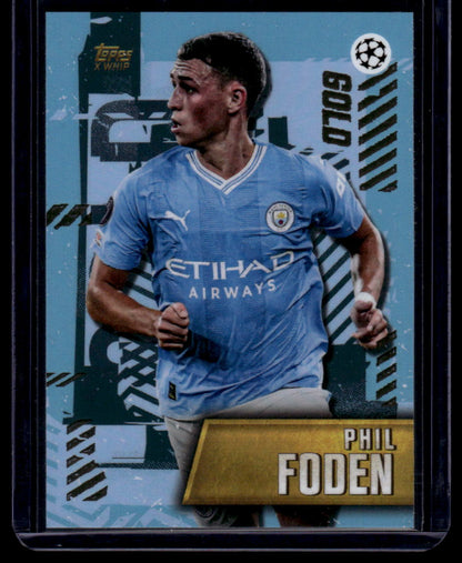 2023-24 Topps Gold UEFA Club Competitions Phil Foden Gold