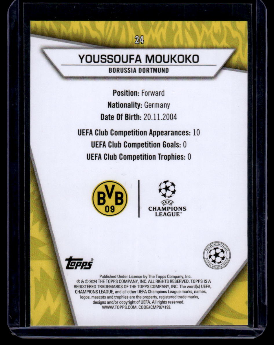 2023-24 Topps UEFA Club Competitions Superstars #24 Youssoufa Moukoko