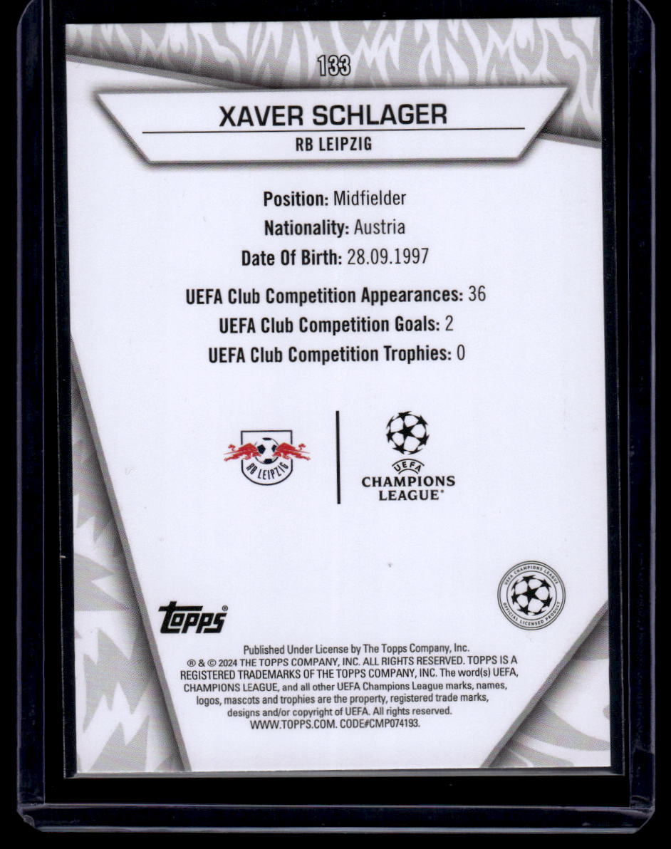 2023-24 Topps UEFA Club Competitions Superstars #133 Xaver Schlager