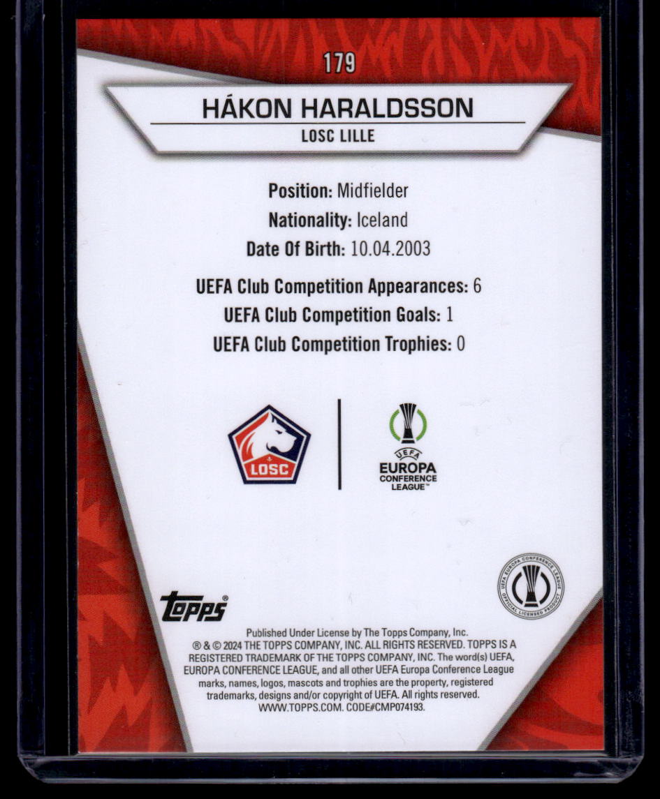 2023-24 Topps UEFA Club Competitions Superstars #179 Hákon Arnar Haraldsson