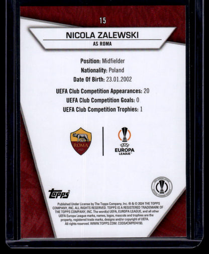 2023-24 Topps UEFA Club Competitions Superstars #15 Nicola Zalewski