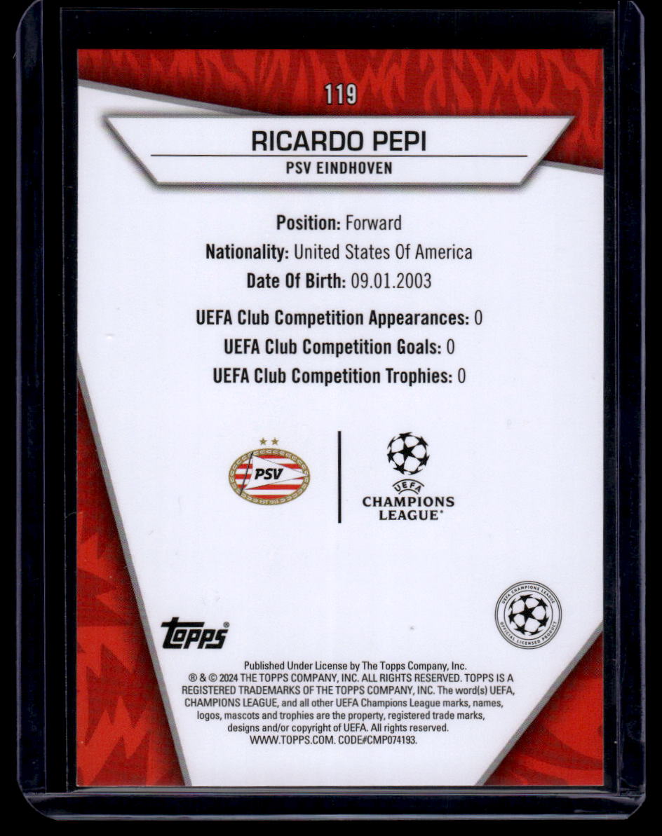 2023-24 Topps UEFA Club Competitions Superstars #119 Ricardo Pepi