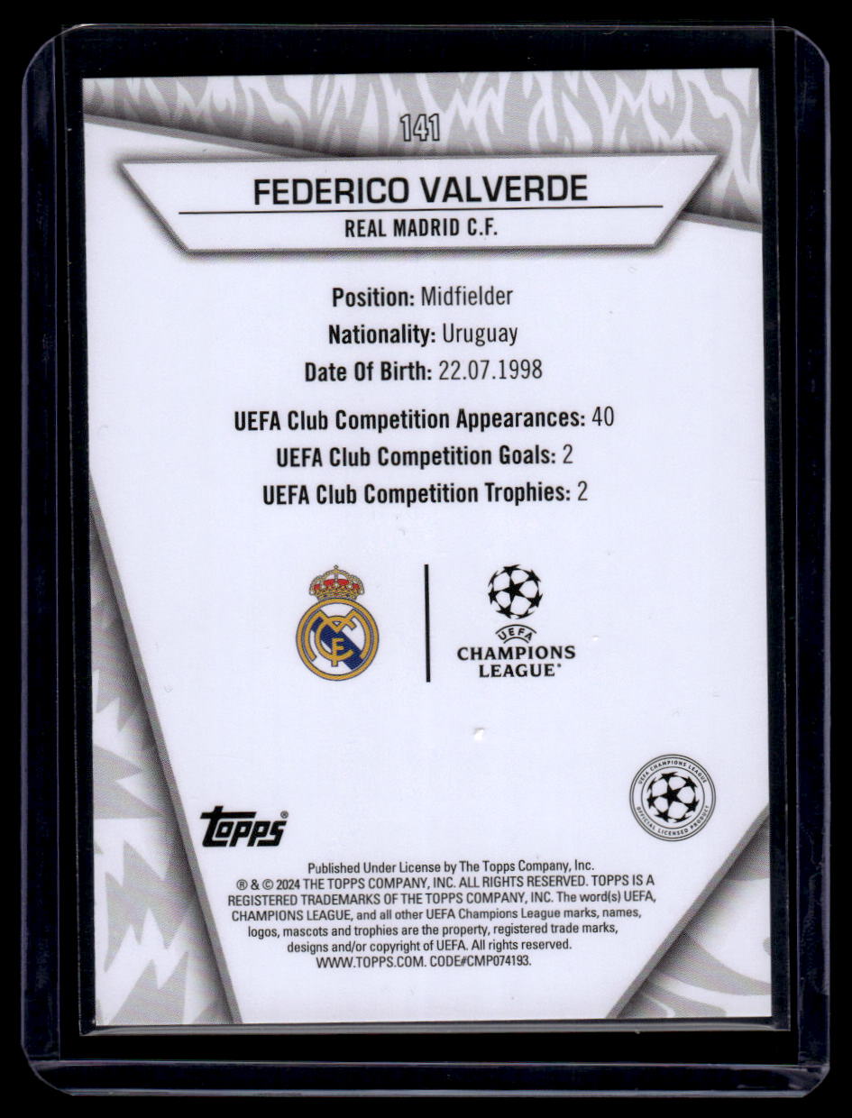 2023-24 Topps UEFA Club Competitions Superstars #141 Federico Valverde