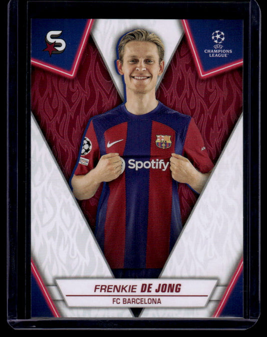 2023-24 Topps UEFA Club Competitions Superstars #49 Frenkie de Jong