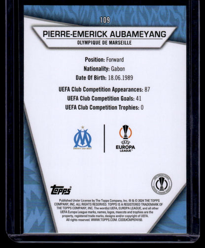 2023-24 Topps UEFA Club Competitions Superstars #109 Pierre-Emerick Aubameyang