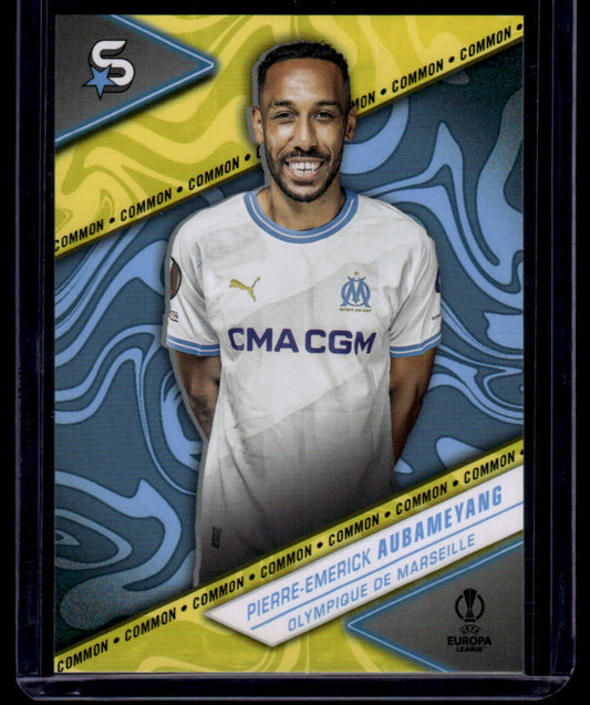 2023-24 Topps UEFA Club Competitions Superstars #109 Pierre-Emerick Aubameyang