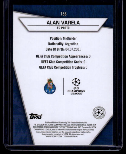 2023-24 Topps UEFA Club Competitions Superstars #186 Alan Varela