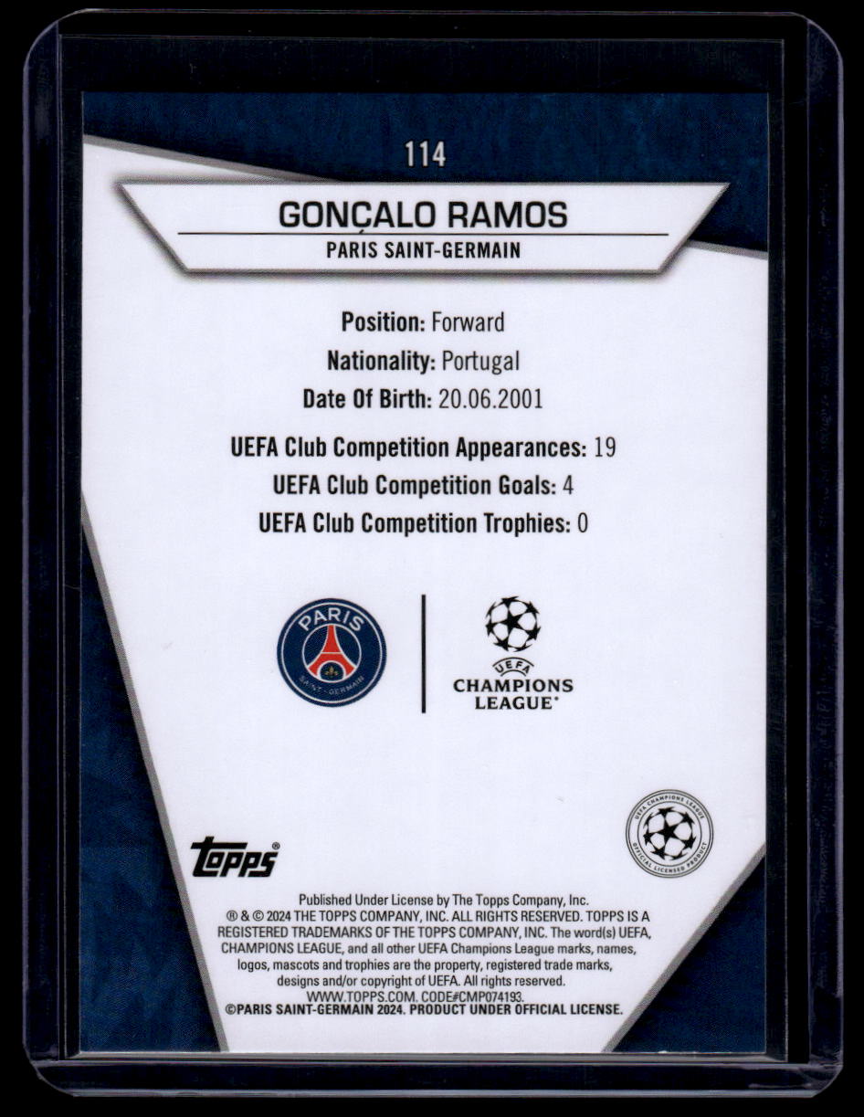 2023-24 Topps UEFA Club Competitions Superstars #114 Gonçalo Ramos