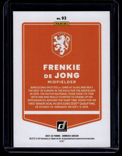 2021-22 Donruss #93 Frenkie de Jong