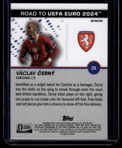 2023 Topps Pristine Road To Euro 2024 #25 Václav Černý Refractors