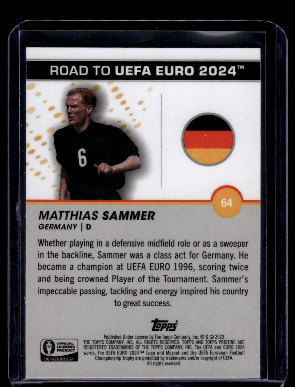 2023 Topps Pristine Road To Euro 2024 #64 Matthias Sammer