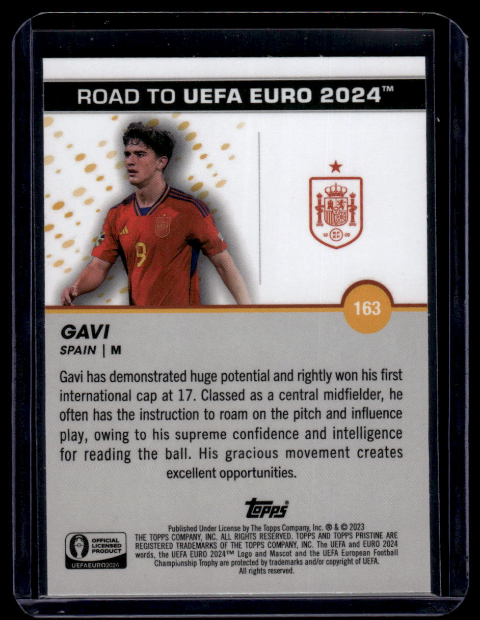 2023 Topps Pristine Road To Euro 2024 #163 Gavi