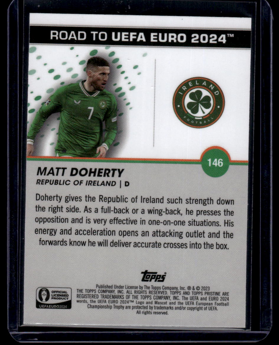 2023 Topps Pristine Road To Euro 2024 #146 Matt Doherty