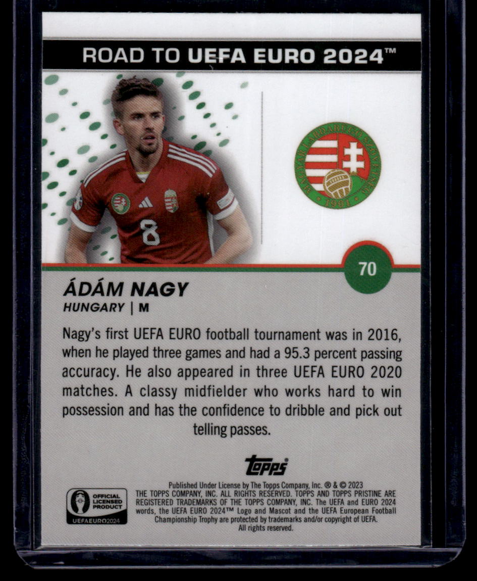 2023 Topps Pristine Road To Euro 2024 #70 Ádám Nagy