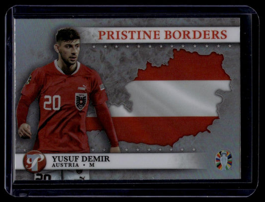 2023 Topps Pristine Road To Euro 2024 #PB-YD Yusuf Demir Pristine Borders