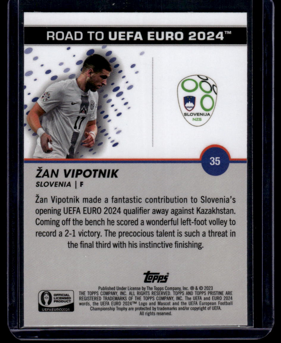 2023 Topps Pristine Road To Euro 2024 #35 Žan Vipotnik