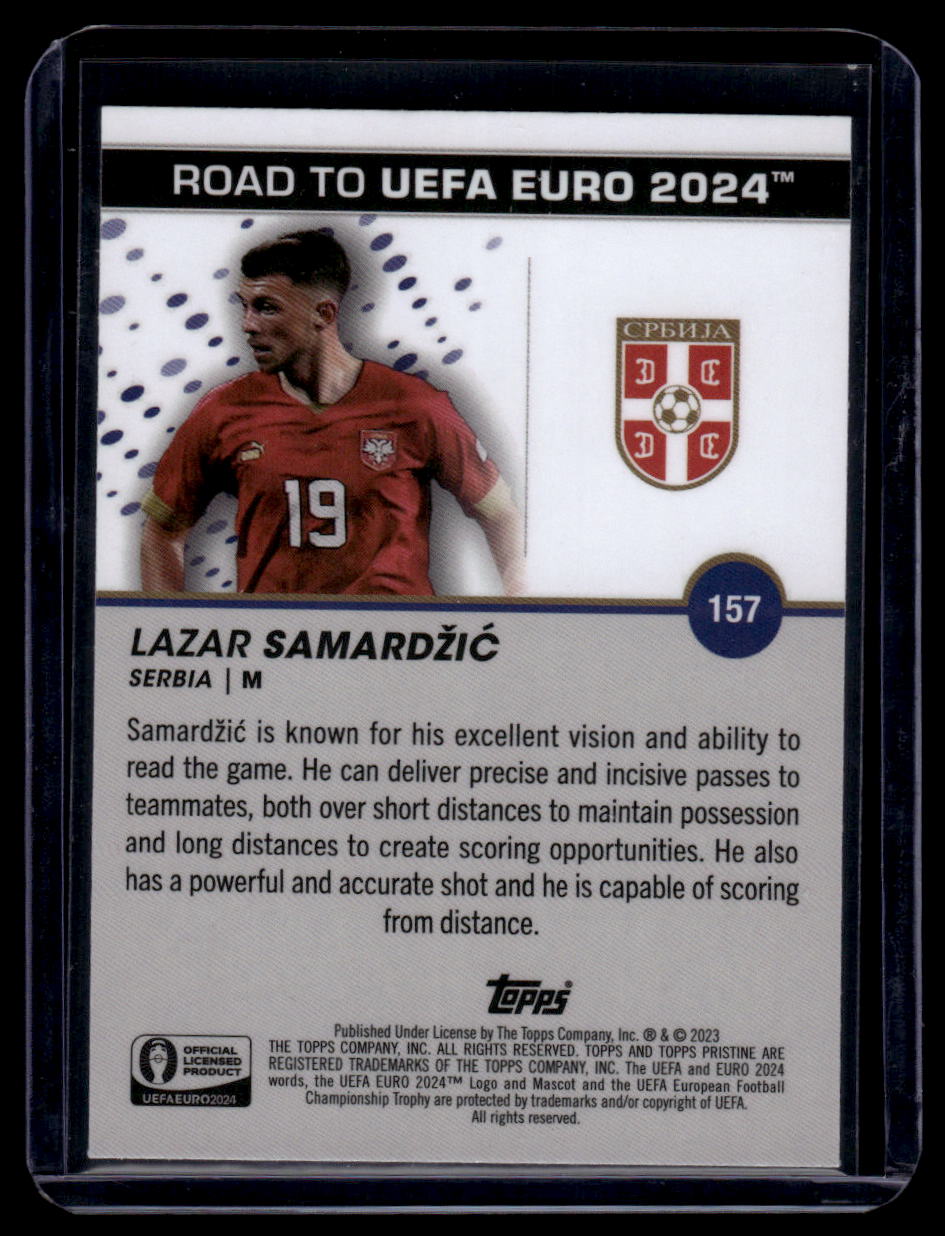 2023 Topps Pristine Road To Euro 2024 #157 Lazar Samardžić