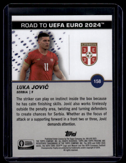 2023 Topps Pristine Road To Euro 2024 #158 Luka Jović