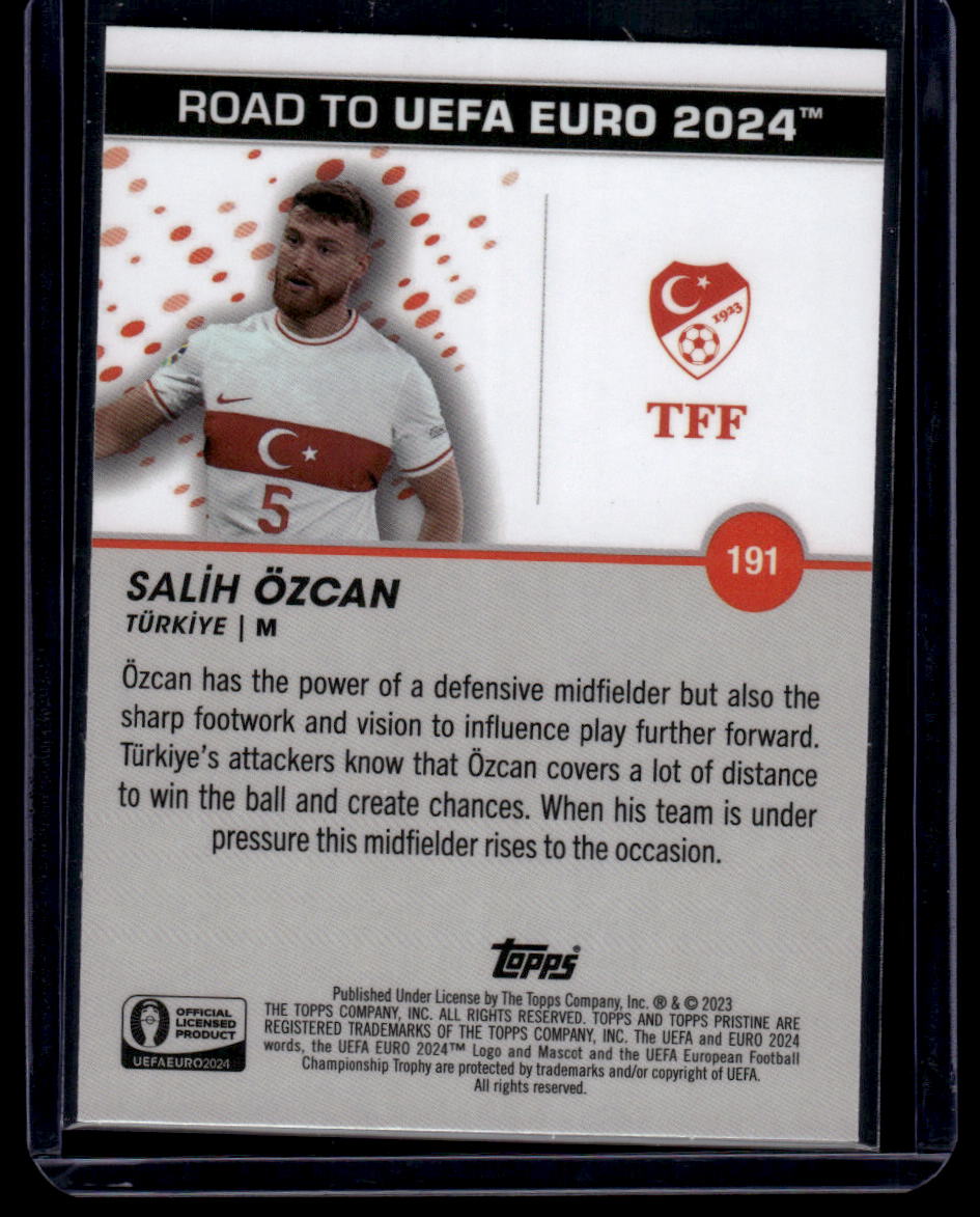 2023 Topps Pristine Road To Euro 2024 #191 Salih Özcan