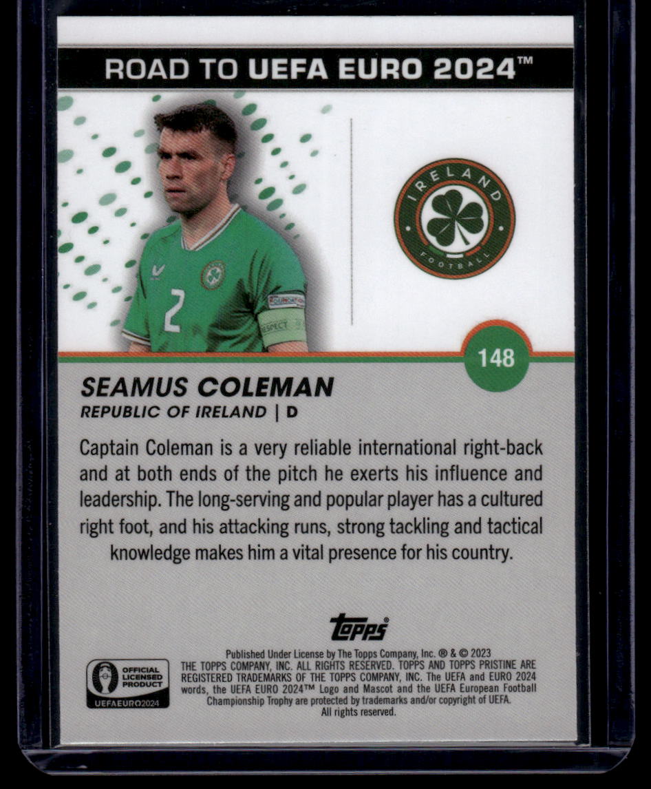 2023 Topps Pristine Road To Euro 2024 #148 Seamus Coleman