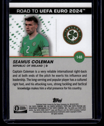 2023 Topps Pristine Road To Euro 2024 #148 Seamus Coleman