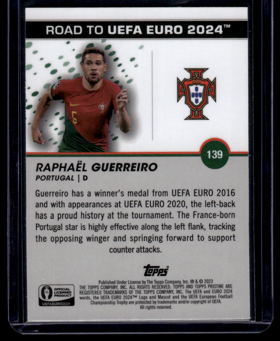 2023 Topps Pristine Road To Euro 2024 #139 Raphaël Guerreiro