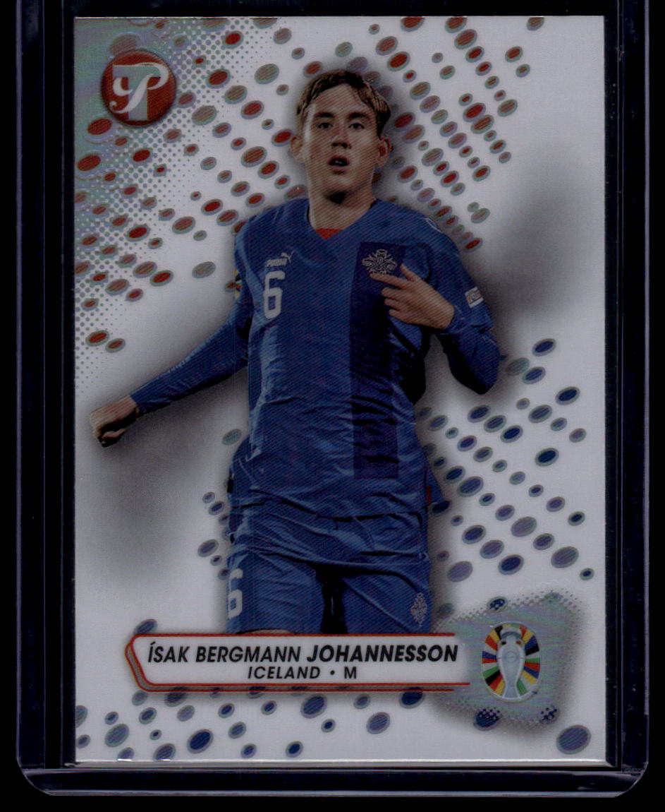 2023 Topps Pristine Road To Euro 2024 #78 Ísak Bergmann Jóhannesson Refractors