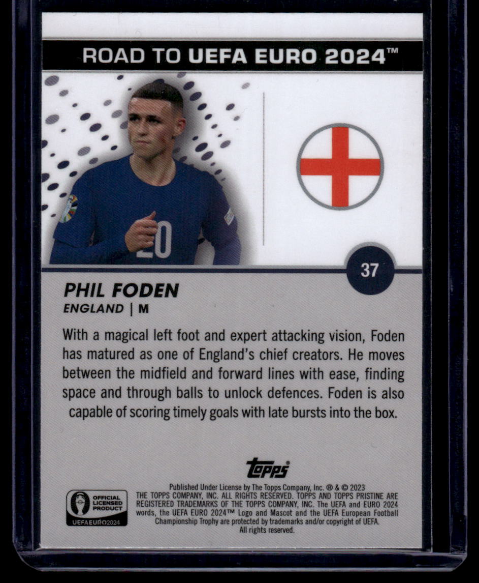 2023 Topps Pristine Road To Euro 2024 #37 Phil Foden