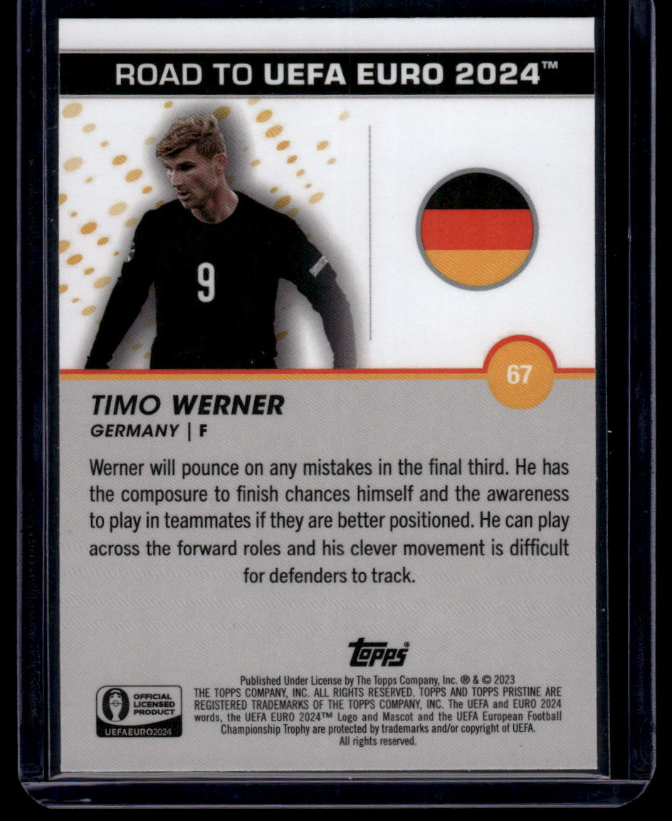 2023 Topps Pristine Road To Euro 2024 #67 Timo Werner