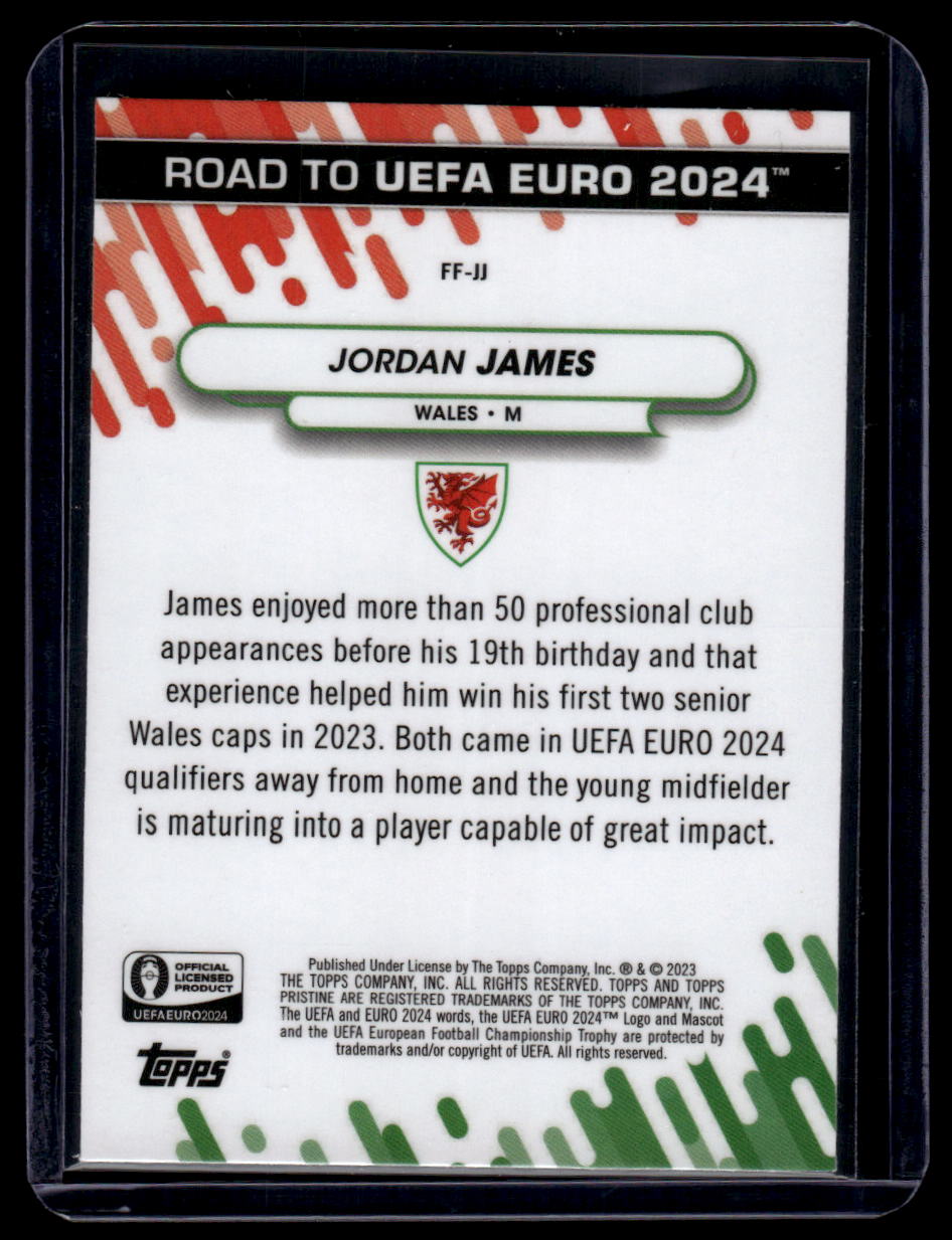 2023 Topps Pristine Road To Euro 2024 #FF-JJ Jordan James Fresh Faces