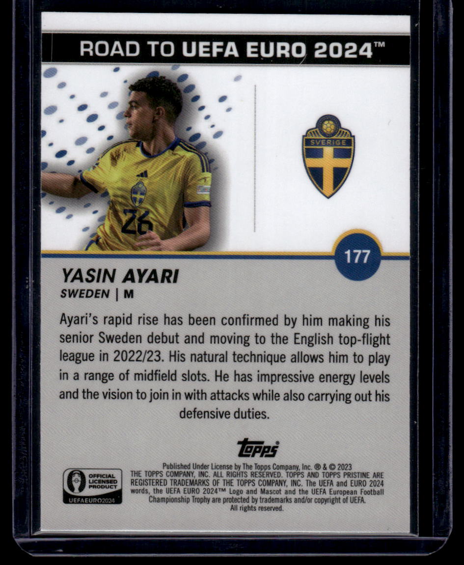 2023 Topps Pristine Road To Euro 2024 #177 Yasin Ayari