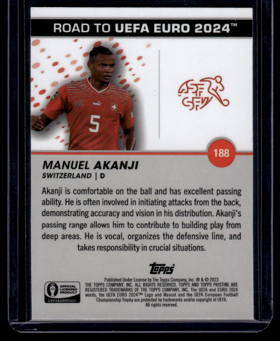 2023 Topps Pristine Road To Euro 2024 #188 Manuel Akanji