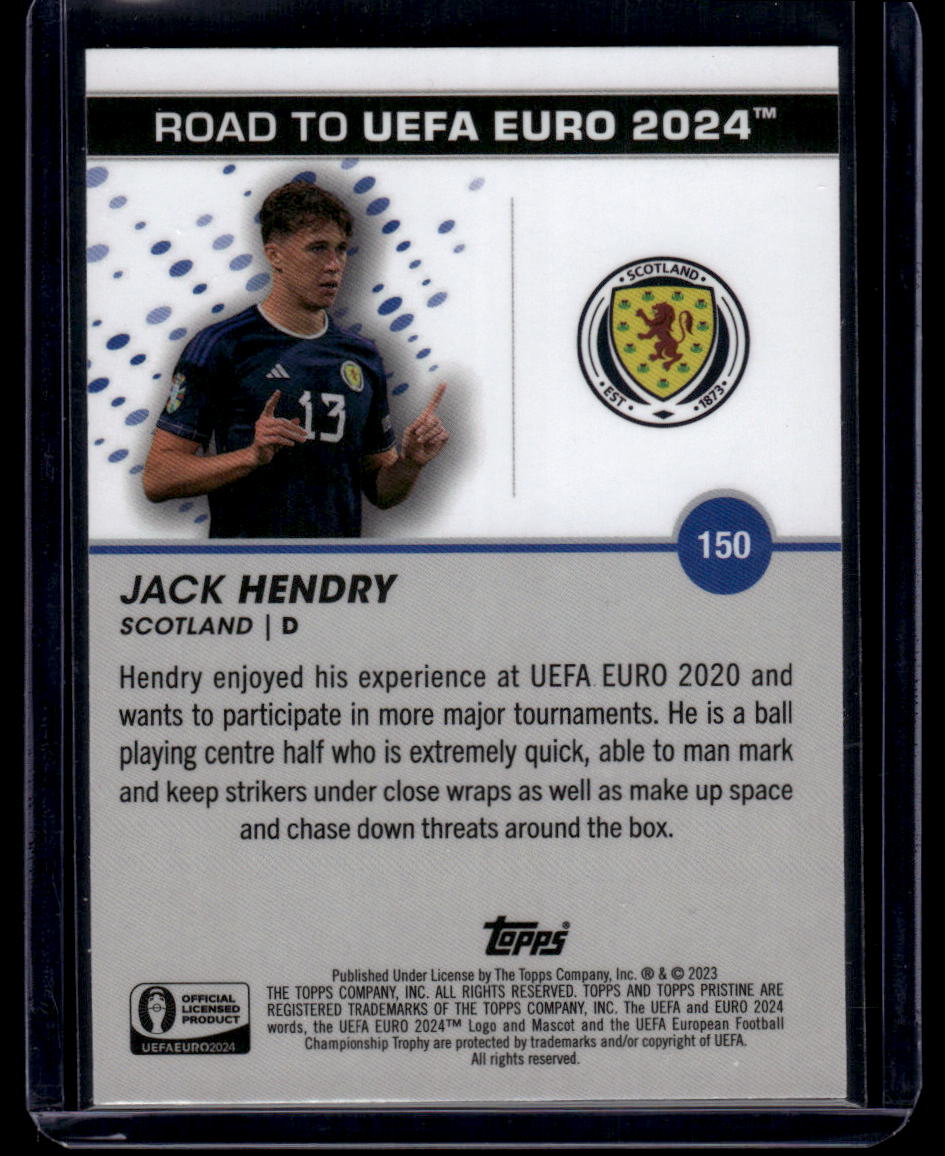 2023 Topps Pristine Road To Euro 2024 #150 Jack Hendry