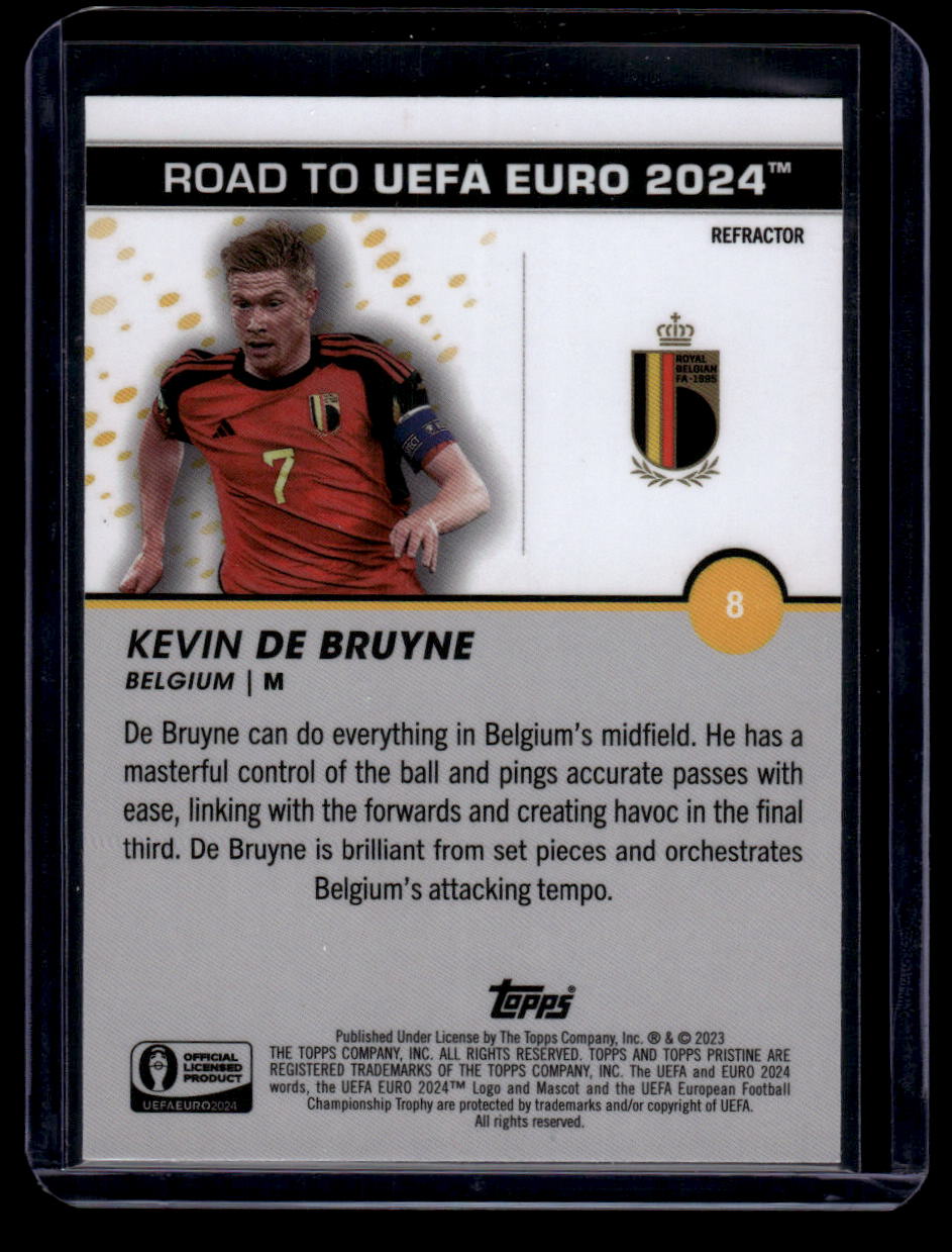 2023 Topps Pristine Road To Euro 2024 #8 Kevin De Bruyne