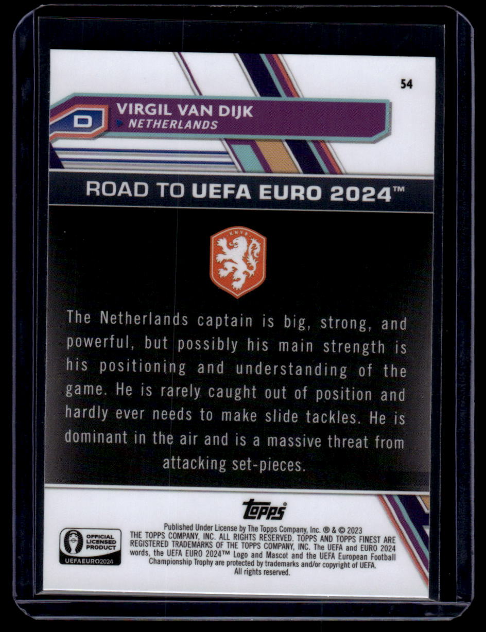 2023 Finest Road to UEFA EURO 2024 #54 Virgil van Dijk