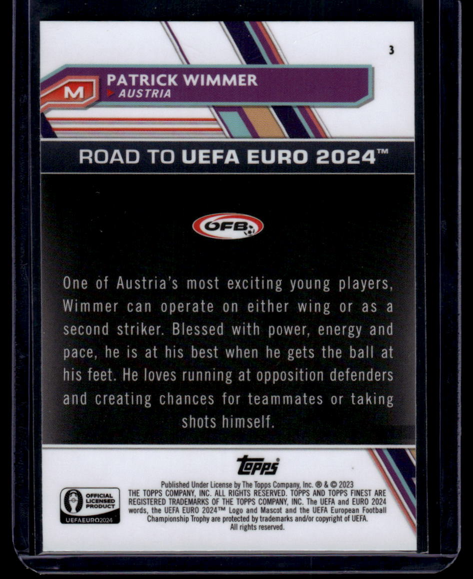 2023 Finest Road to UEFA EURO 2024 #3 Patrick Wimmer