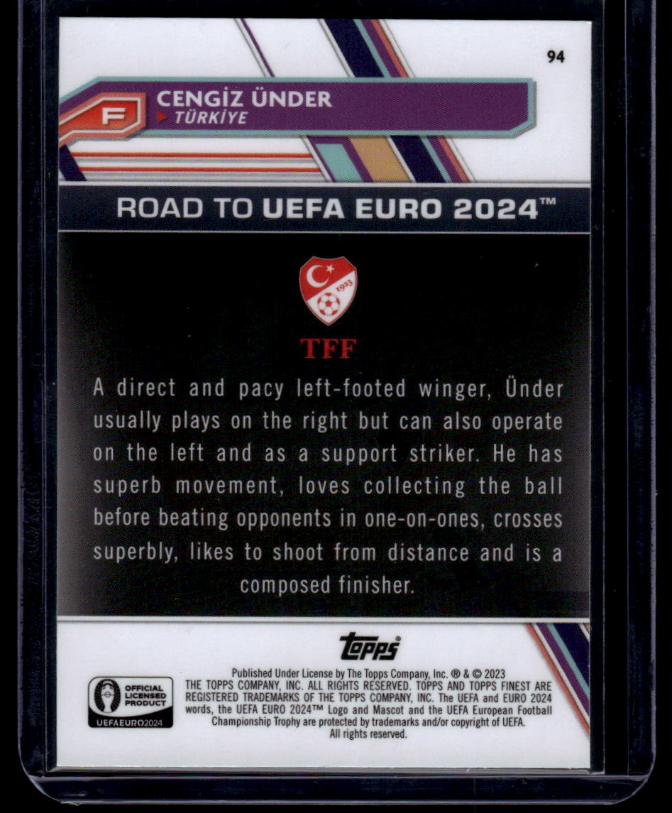 2023 Finest Road to UEFA EURO 2024 #94 Cengiz Ünder