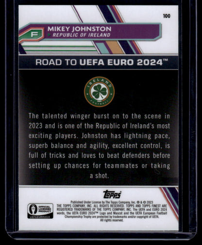 2023 Finest Road to UEFA EURO 2024 #100 Mikey Johnston