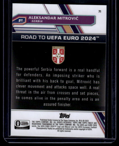 2023 Finest Road to UEFA EURO 2024 #71 Aleksandar Mitrović