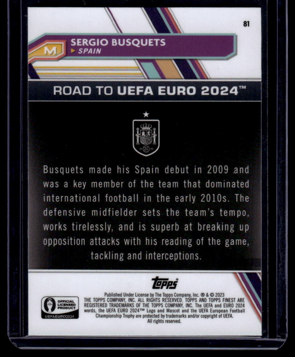 2023 Finest Road to UEFA EURO 2024 #81 Sergio Busquets