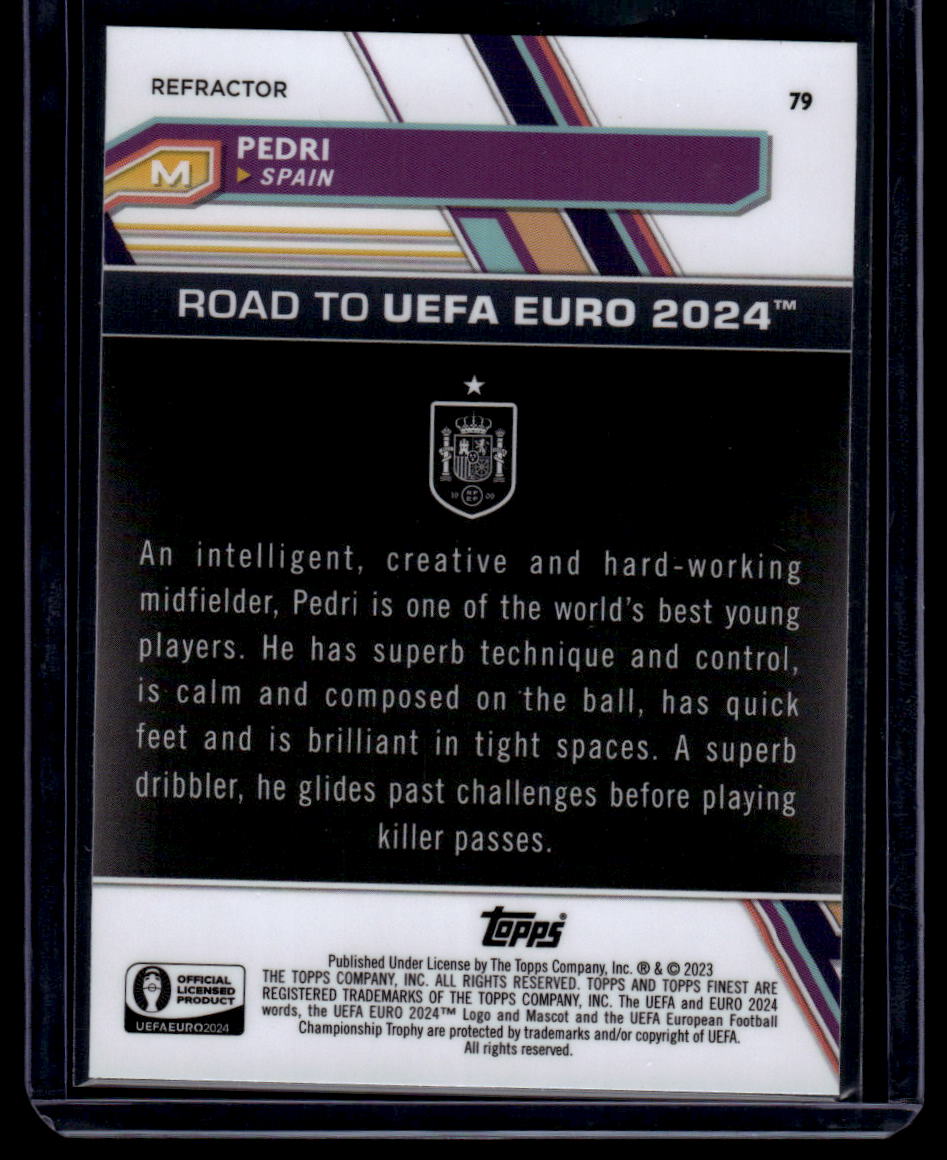 2023 Finest Road to UEFA EURO 2024 #79 Pedri Refractor