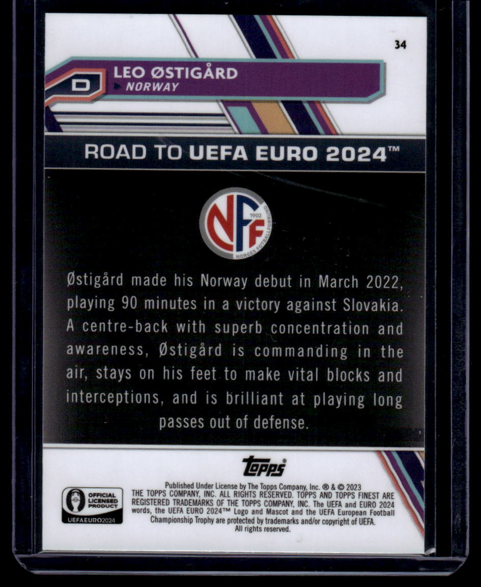 2023 Finest Road to UEFA EURO 2024 #34 Leo Østigård