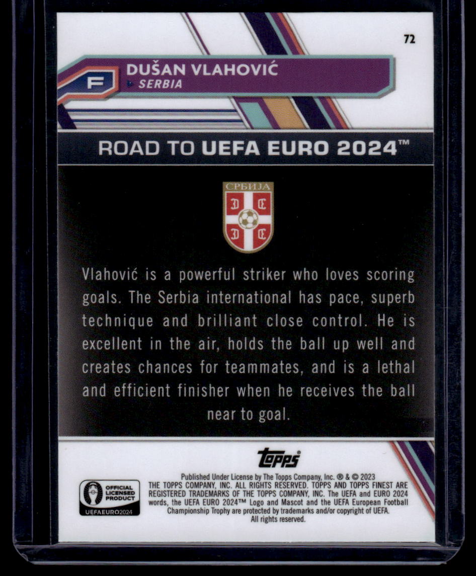 2023 Finest Road to UEFA EURO 2024 #72 Dušan Vlahović