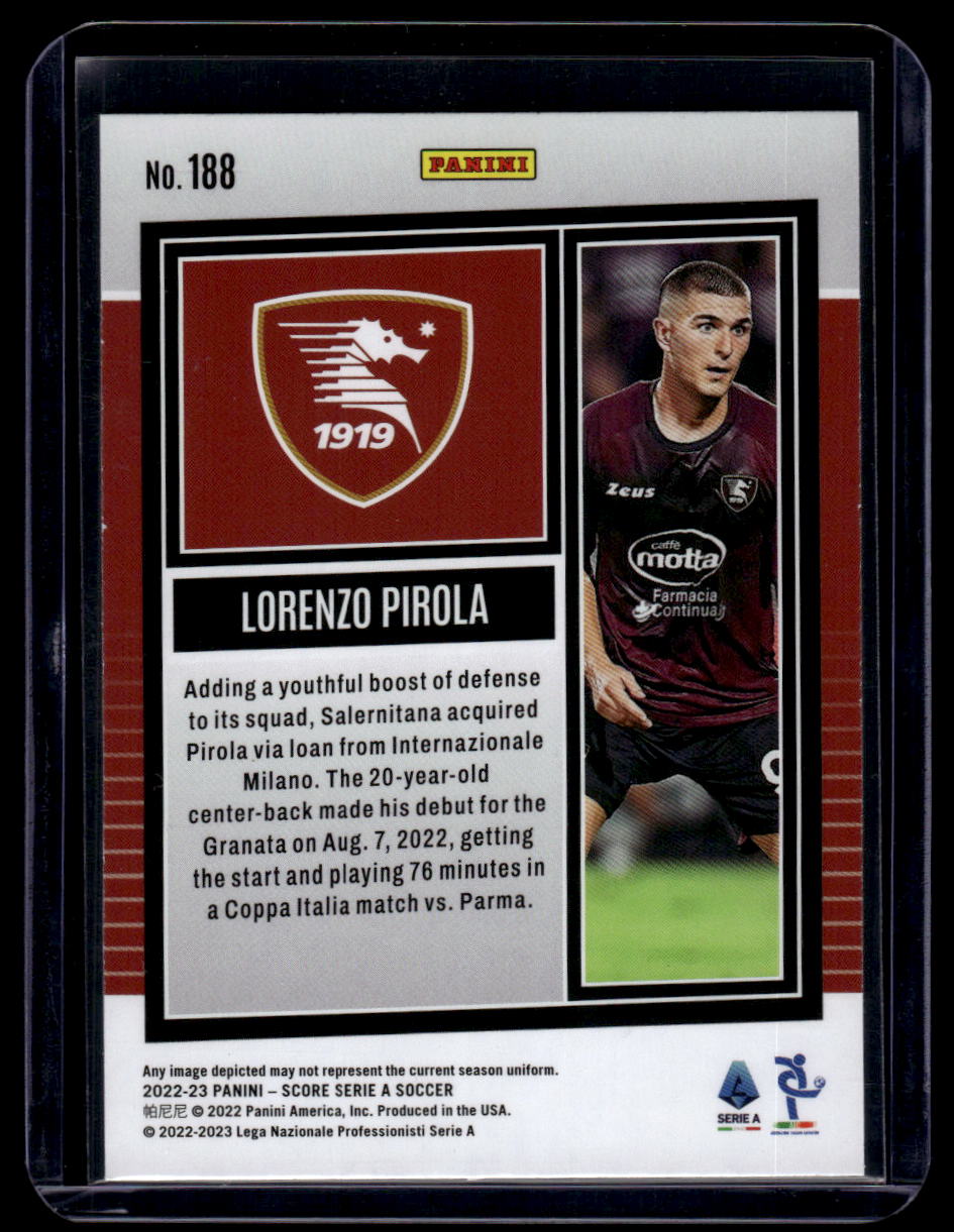 2022-23 Score Serie A #188 Lorenzo Pirola