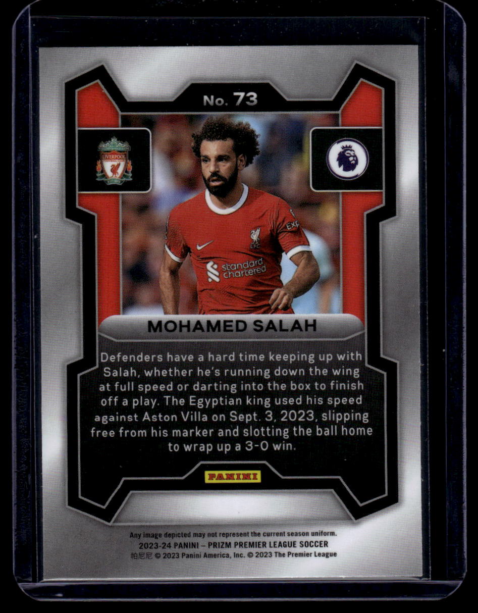 2023-24 Panini Prizm Premier League #73 Mohamed Salah