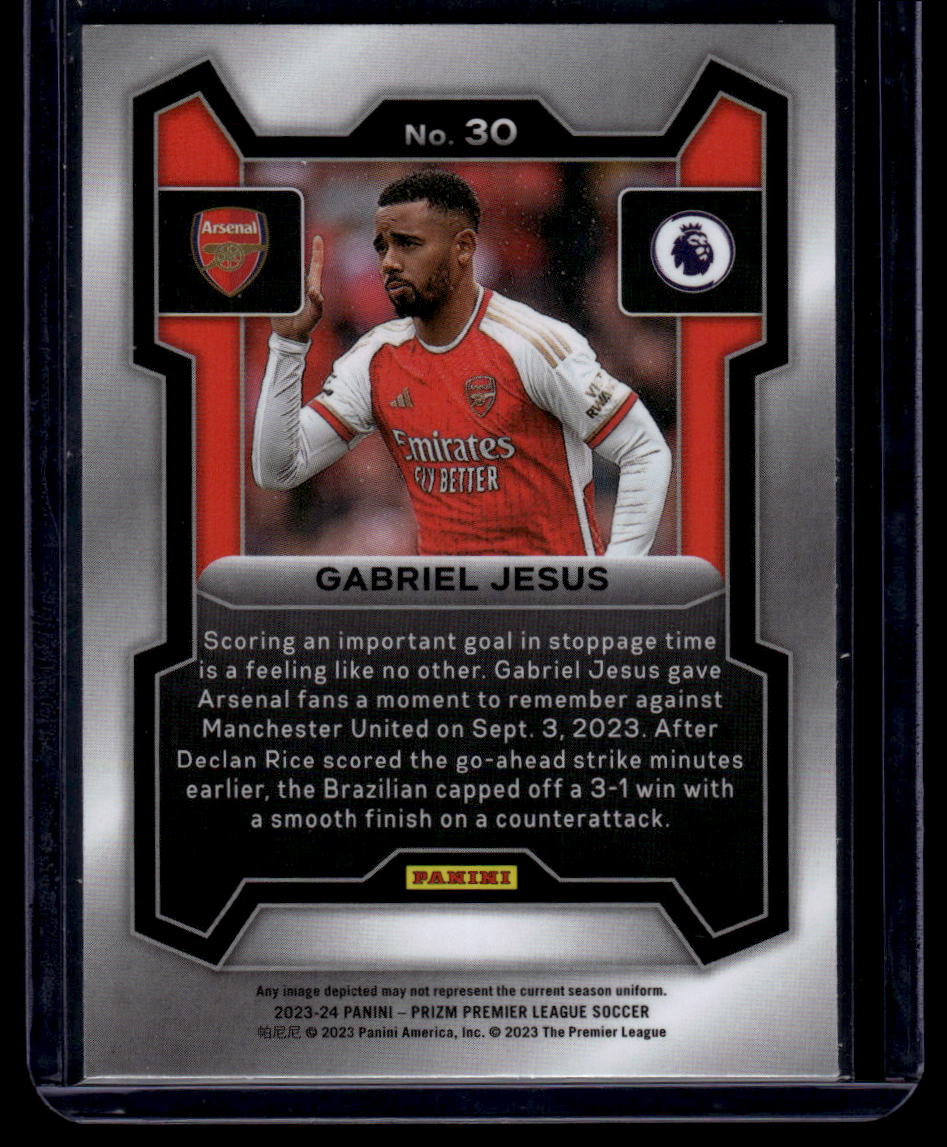 2023-24 Panini Prizm Premier League #30 Gabriel Jesus